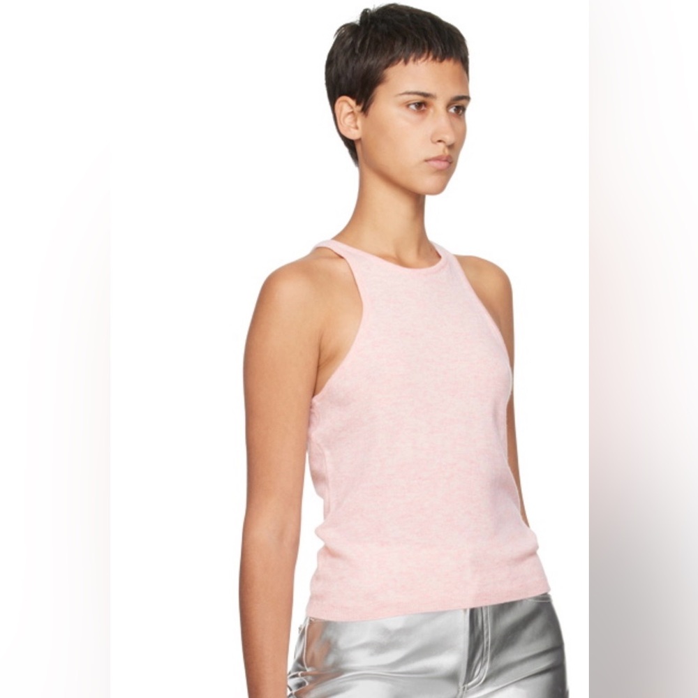 STAUD Ayana Wool Blend Knit Tank Top NWT Pink “Blossom” Size M - Picture 12 of 12